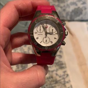 Michele Tahitian jelly watch pink
